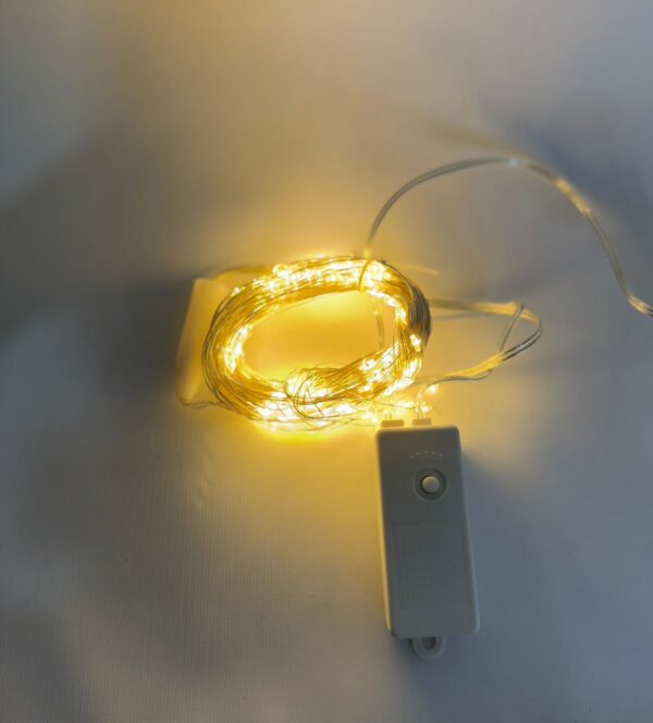 Led200l Linea 10 Tira Cable Alambre De Cobre 2 Metros Con Movimiento Calido