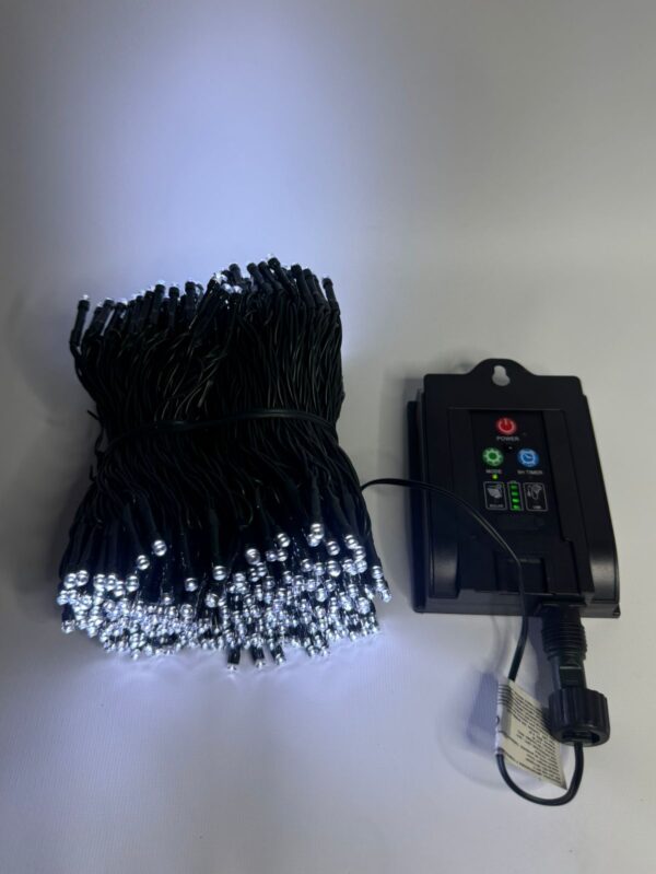 Led 500l Linea  50 Metros Con Bateria De Energia Solar Blanco - Image 3