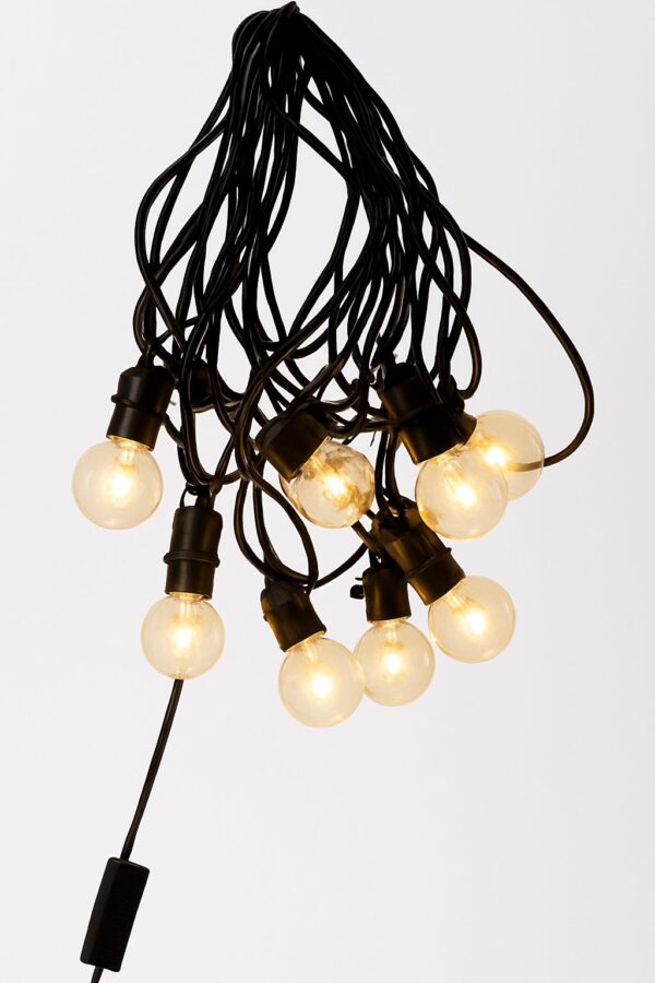 Led 20l Linea Con Lampara De Filamento  10 Metros  Calido