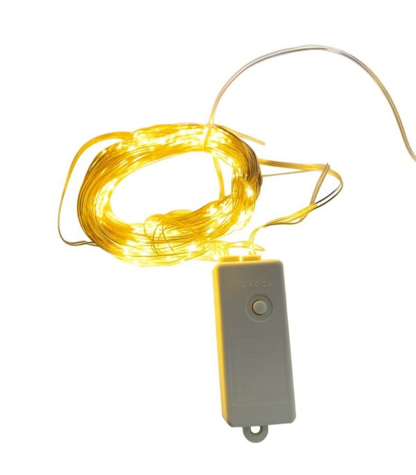 Led400l Linea 20 Tira Cable Alambre De Cobre 2 Metros Con Movimiento Calido