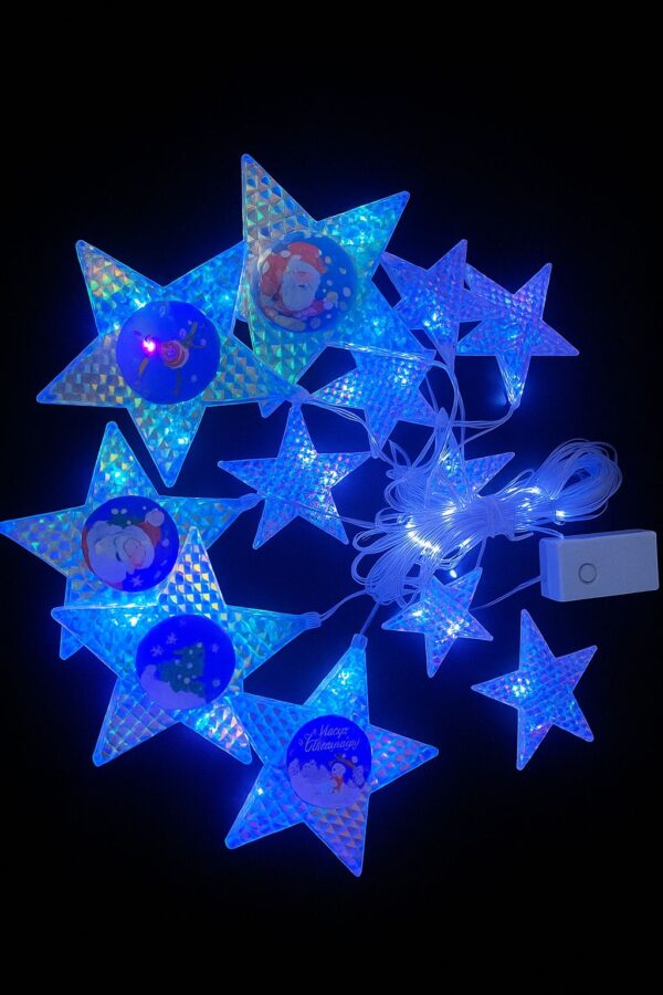 Led 95l Cortina Con Estrella Y Estrella Blanco 3*0,8mts Ref:E95l-Aw