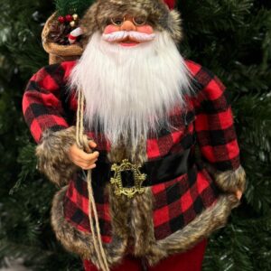 Papa Noel Traje Escoces Con Cinturon Negro 60cm