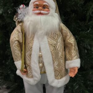 Papa Noel Traje Champaña/Plateado  60cm