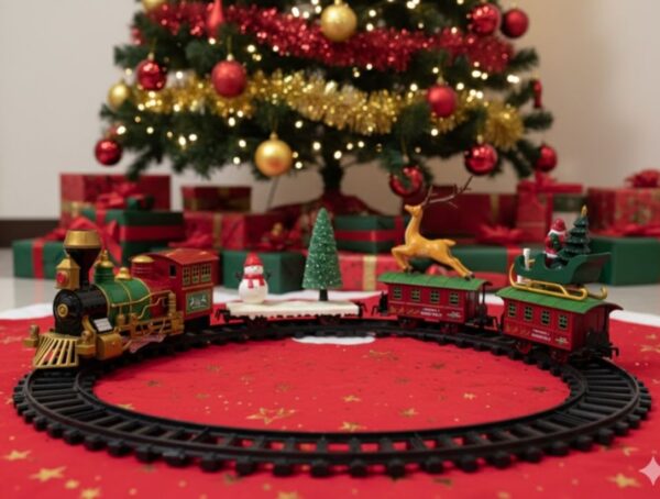 Tren Navideños  Con Luz Musical X 14 Pcs