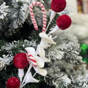 Follaje Espiga Candy Con Eucalipto Blanco 71cm