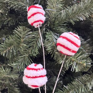 Follaje Espiga Bolas Candy 70cm